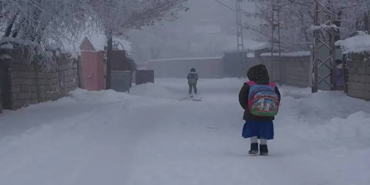 Bingöl’de  okullar yarım gün tatil edildi