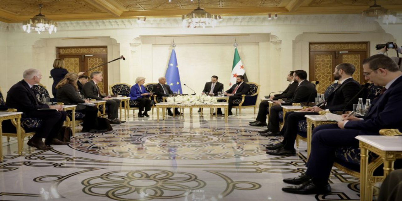 Suriye Cumhurbaşkanı Şara, AB yetkilileriyle görüştü
