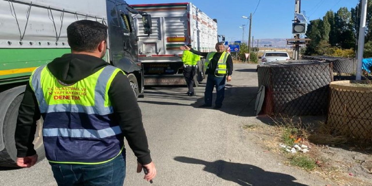 Erzurum’da 3 bin 623 araca mevzuata aykırı taşımacılıktan ceza uygulandı