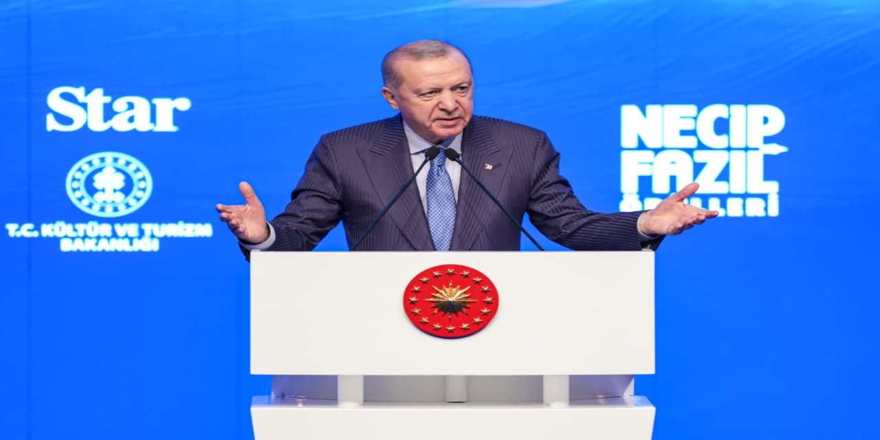 Cumhurbaşkanı Erdoğan 12. Necip Fazıl Ödülleri Töreni’nde konuştu