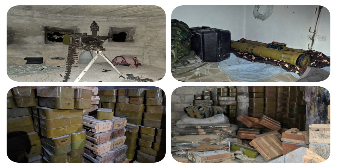 Halep'te PKK/SDG'nin yerleşim alanlarında gizlenen silah depoları ele geçirildi