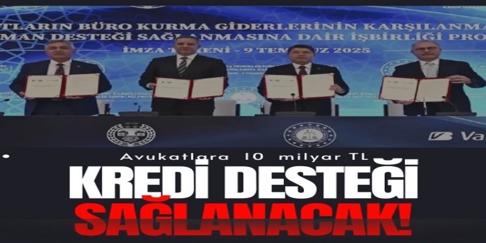 Adalet Bakanlığı avukatlara 10 milyar TL kredi desteği sağlayacak