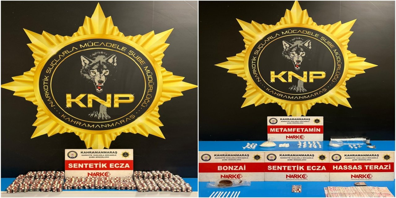 Kahramanmaraş’ta 2 bin 958 sentetik hap ele geçirildi: 2 tutuklama