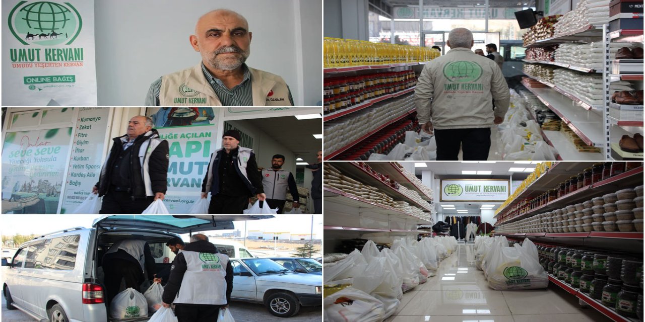 Umut Kervanı Gaziantep, Miraç Kandili'nde gıda dağıtımı gerçekleştirdi