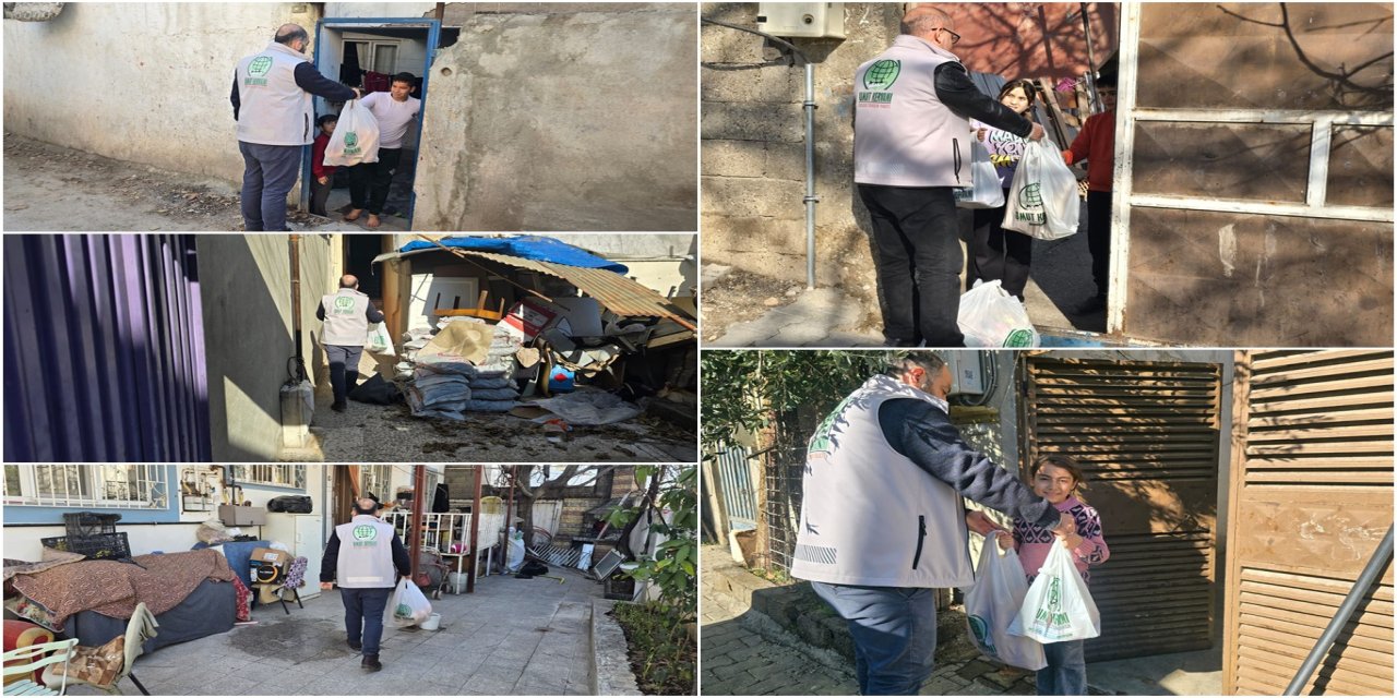 Umut Kervanı Kahramanmaraş, Miraç Kandili nedeniyle gıda ve kırmızı et dağıttı