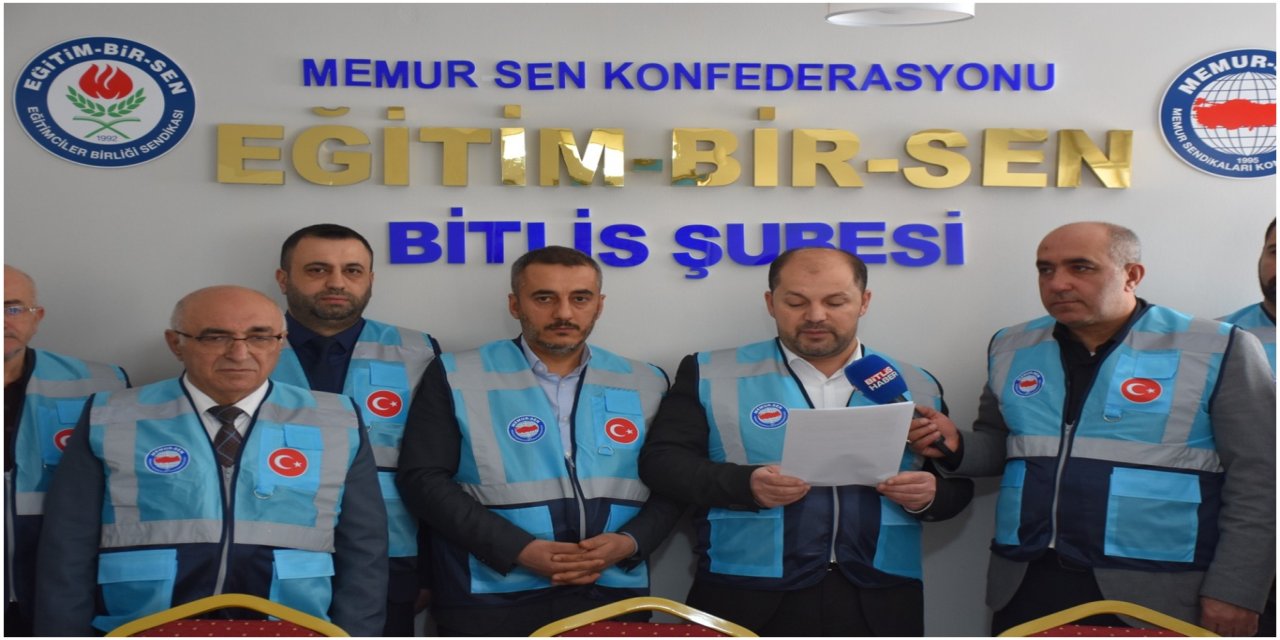 Bitlis Memur-Sen’den ücret dengesizliği ve gelir adaletsizliğine tepki