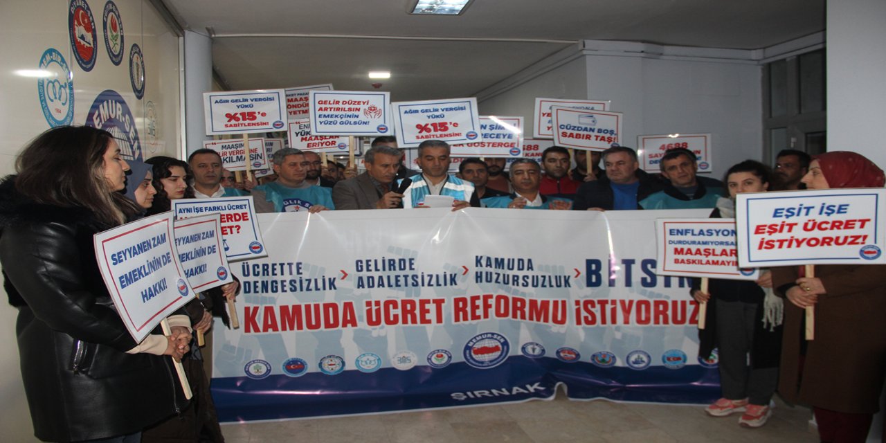 Şırnak Memur-Sen'den "Adalet" çağrısı