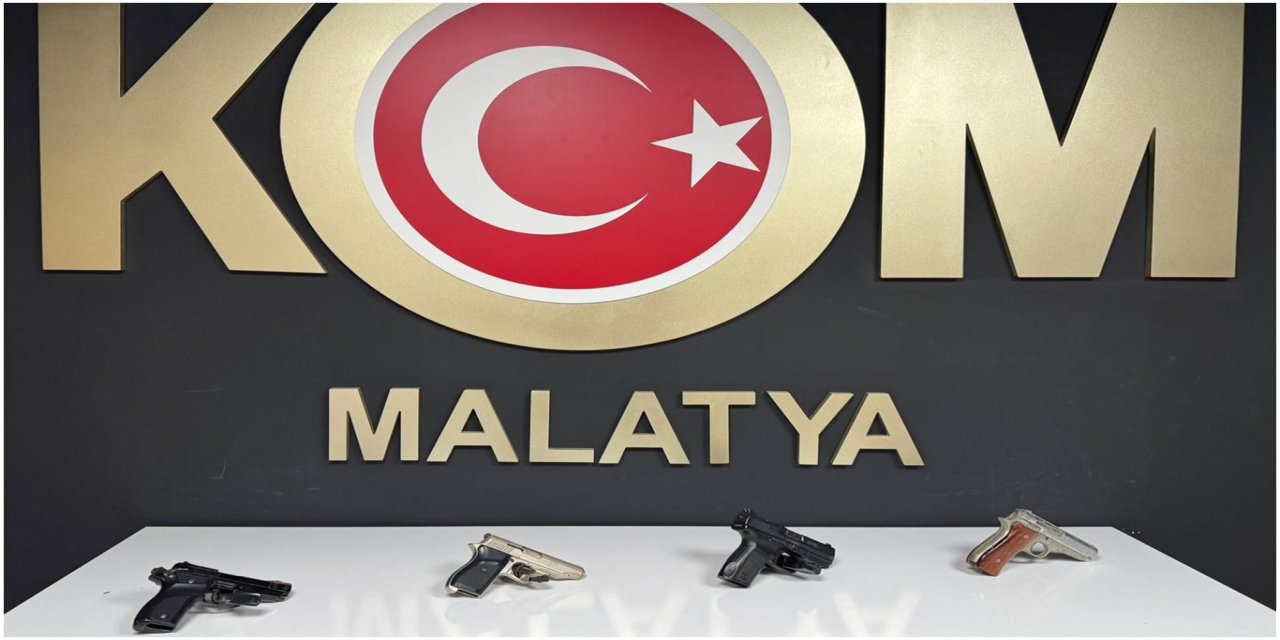Malatya'da ruhsatsız silah operasyonunda 3 kişi yakalandı