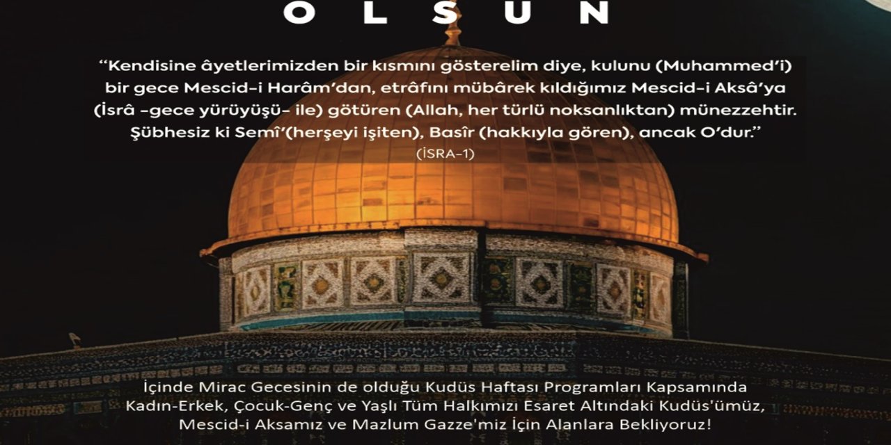 Batman'da Kudüs ve Mescid-i Aksa için buluşma çağrısı