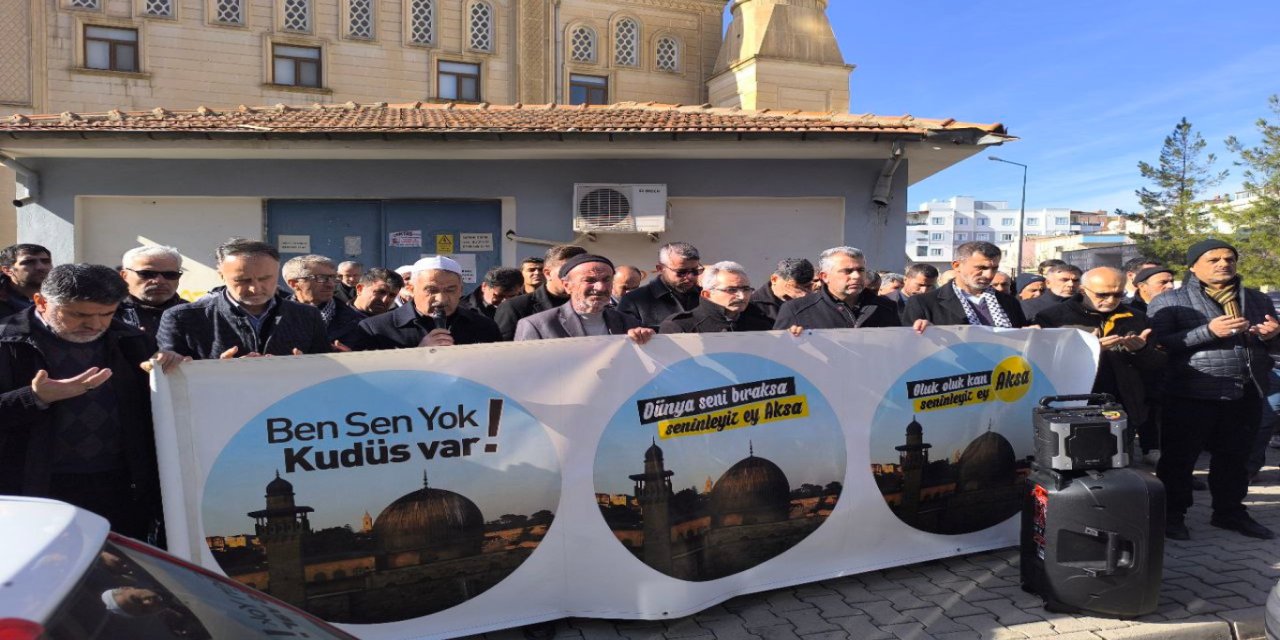 Midyat’ta Dünya Kudüs Haftası dolayısıyla basın açıklaması yapıldı