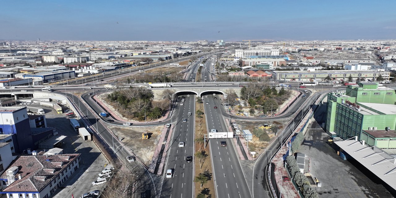Konya Marangozlar Köprülü kavşağı tüm bağlantılarıyla trafiğe açıldı