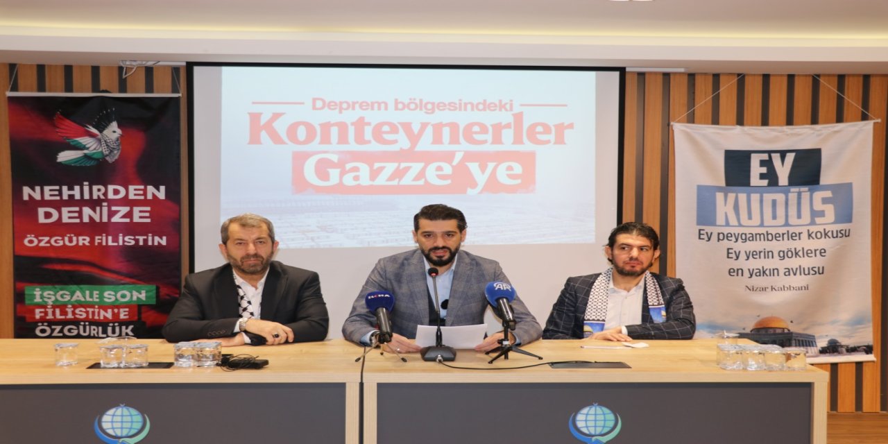 Türkiye’nin konteynerleri Gazze’de çocuklara sıcak yuva olsun çağrısı