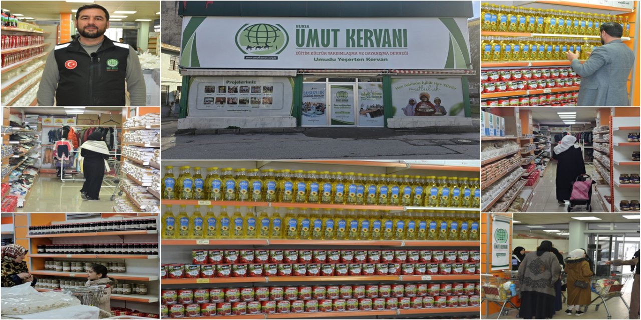 Umut Kervanı, yılın ilk ayında Bursa'da yüzlerce aileye umut oldu
