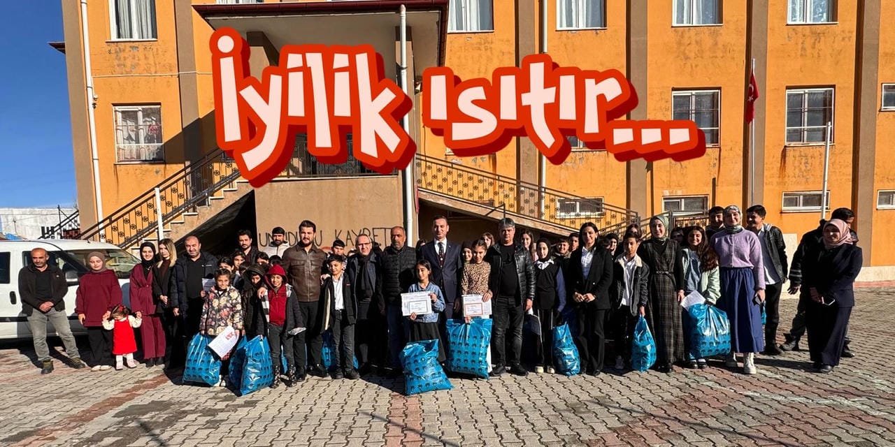 Habizbinililer Derneği'nden öğrencilere kışlık mont dağıtımı