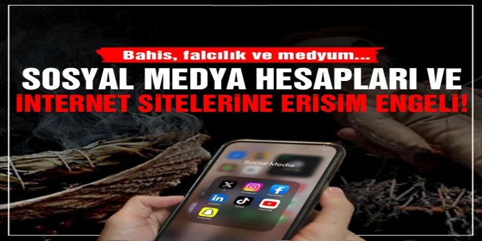 15 sosyal medya hesabına erişim engeli
