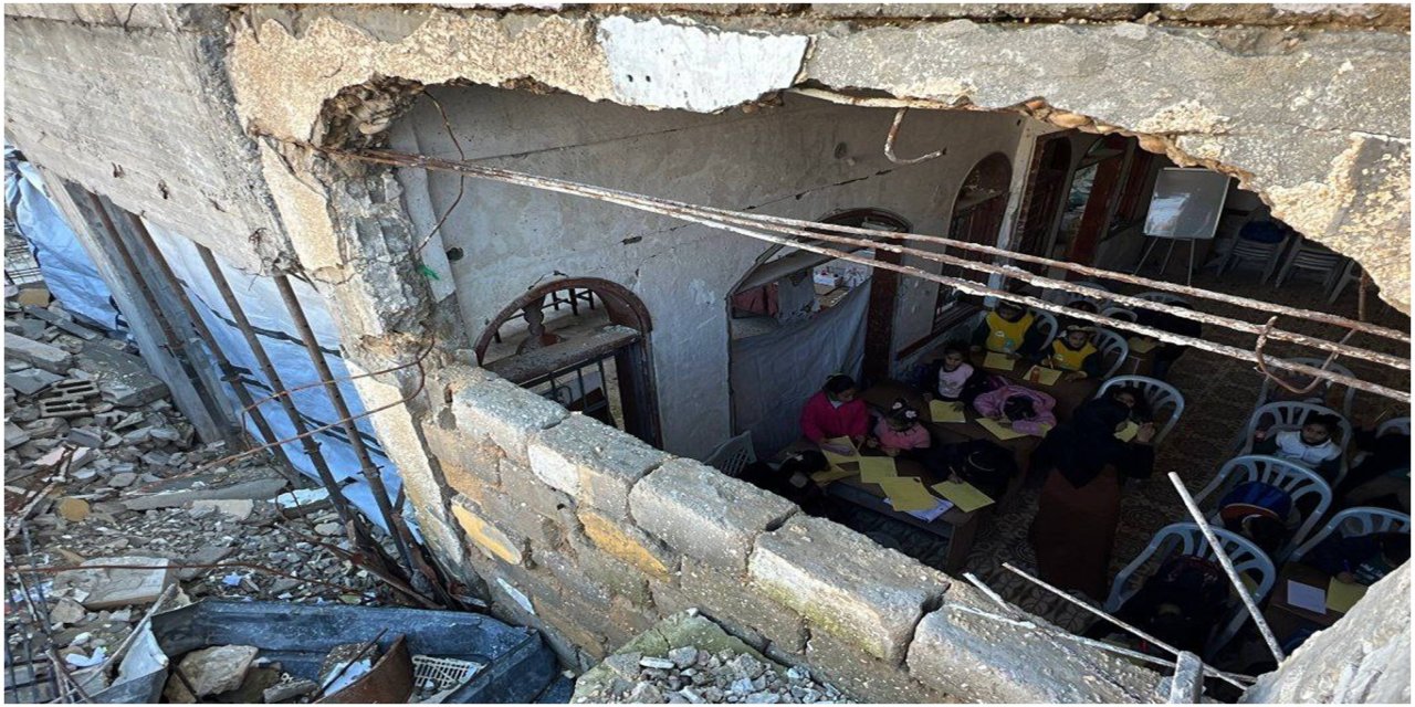 Gazze’de yıkıntılar arasında eğitim mücadelesi