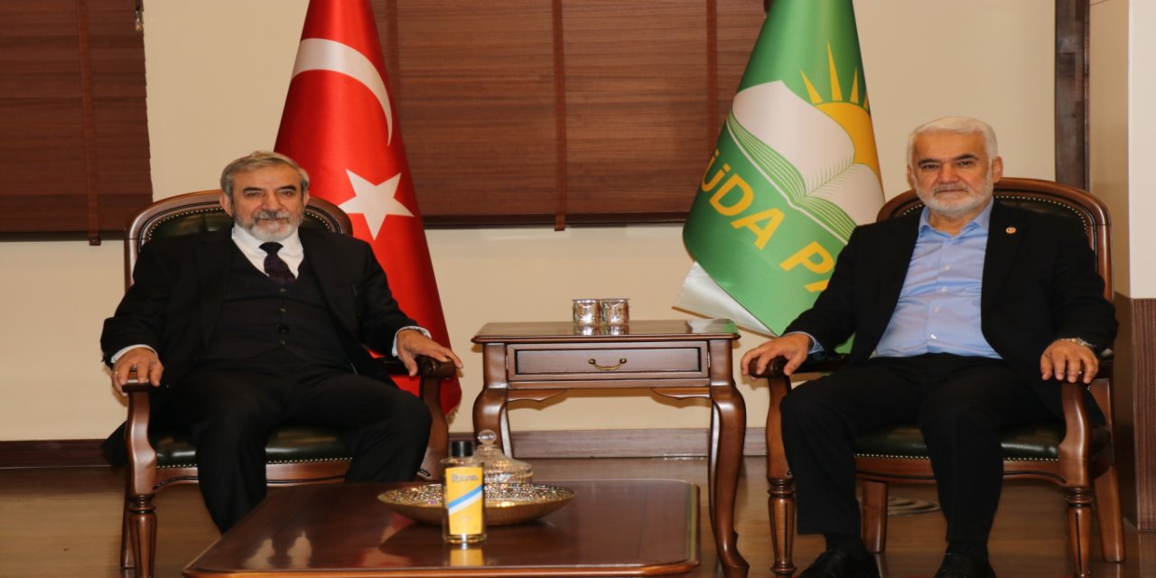 HÜDA PAR Genel Başkanı Yapıcıoğlu, Yekgirtu Genel Sekreteri Bahaddin ile görüştü