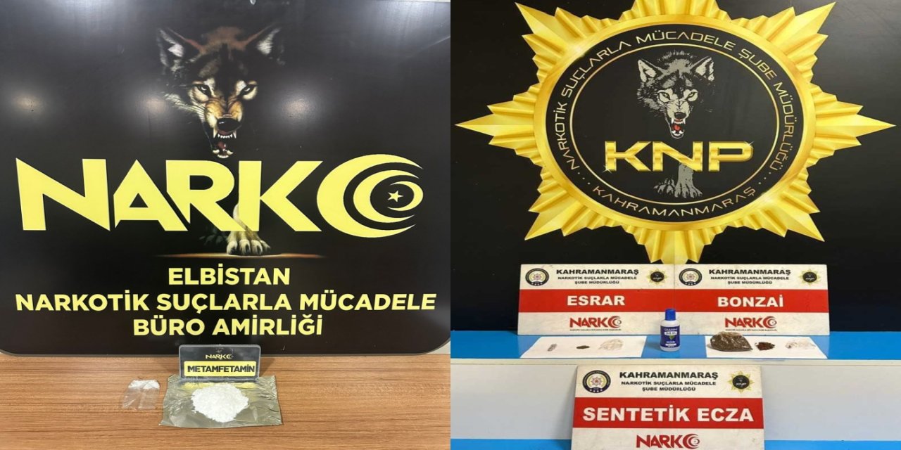 Kahramanmaraş’ta uyuşturucu operasyonunda 2 kişi tutuklandı