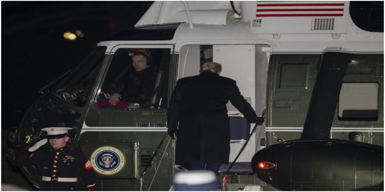 Trump’ın uçağı havada arızalandı, Washington’a geri döndü