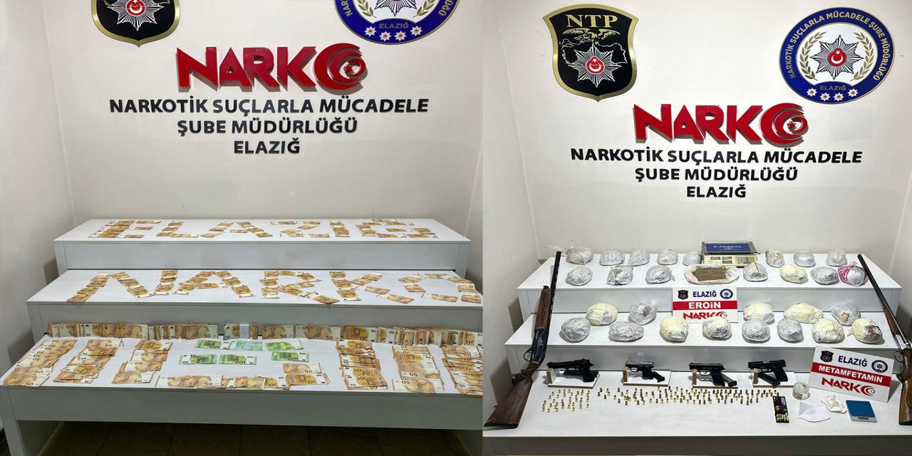 Elazığ'daki uyuşturucu operasyonunda 4 şüpheli yakalandı