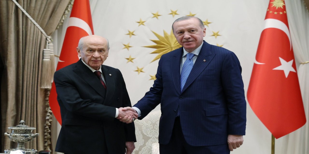Cumhurbaşkanı Erdoğan MHP Genel Başkanı Bahçeli’yi kabul etti