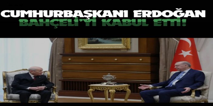 Cumhurbaşkanı Erdoğan MHP Genel Başkanı Bahçeli’yi kabul etti