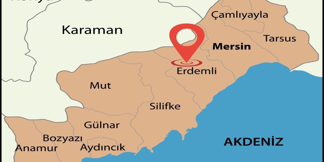 Mersin Erdemli’de 3.9 büyüklüğünde deprem