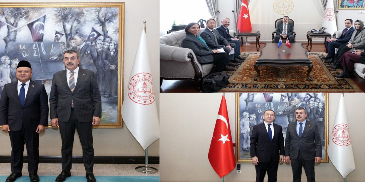 Bakan Tekin, üç ülkenin büyükelçilerini kabul etti