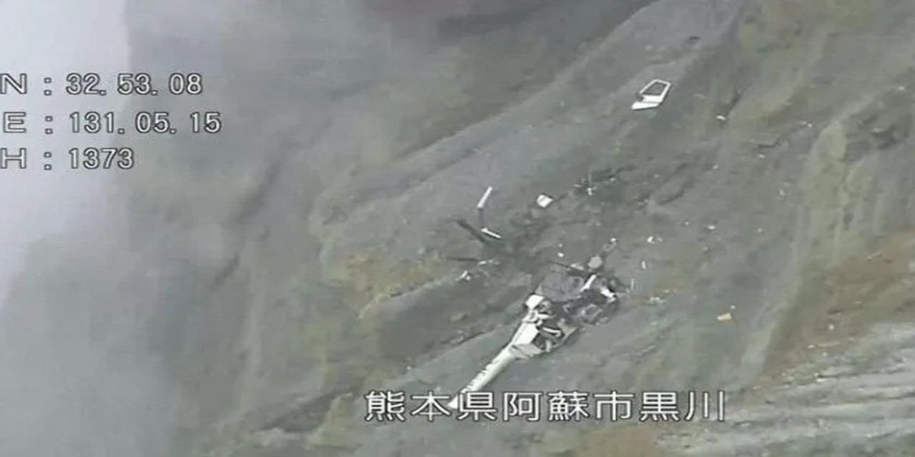 Japonya'da kaybolan helikopterin enkazı bulundu