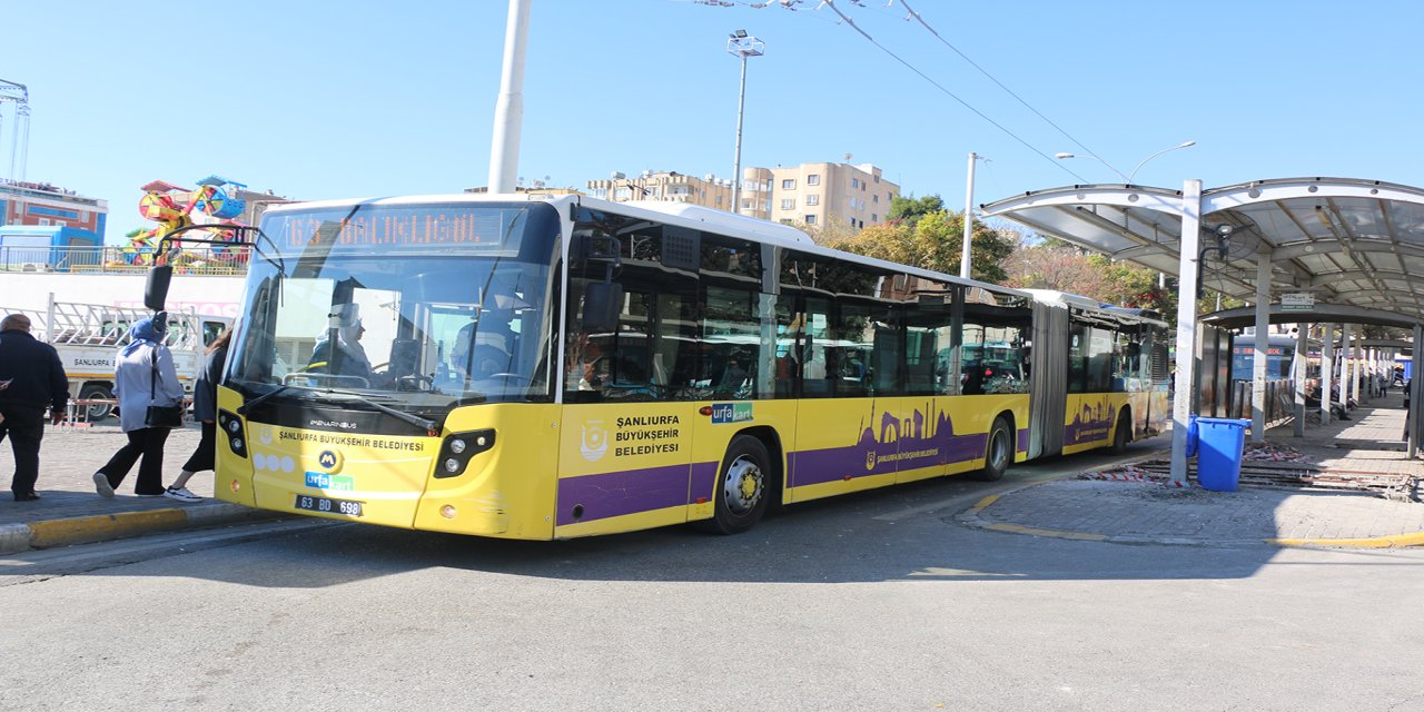 Şanlıurfa'da toplu taşıma Cuma günü ücretsiz olacak