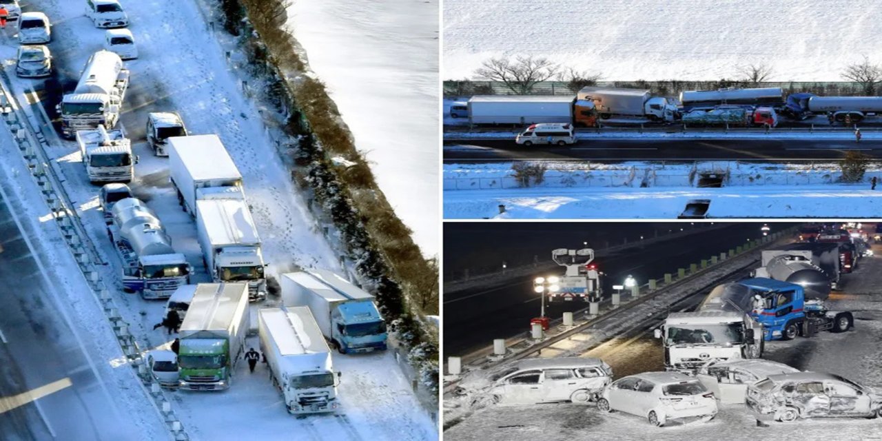 Japonya'da kar yağışı kazalara yol açtı: 4 ölü, 16 yaralı