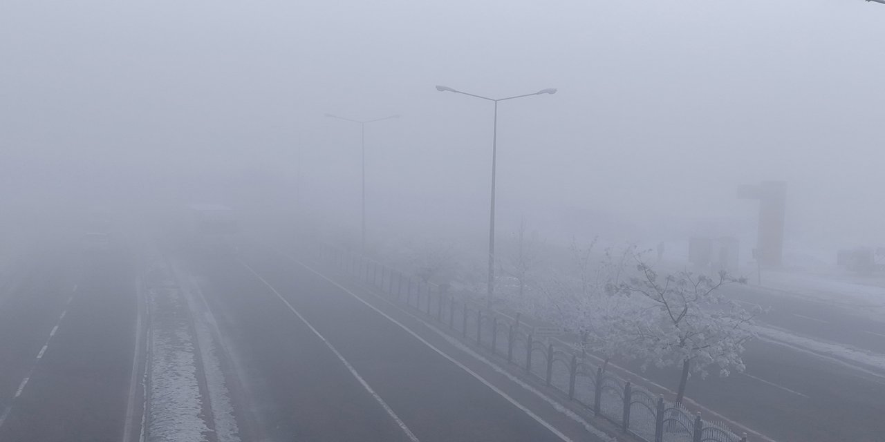 Diyarbakır’da yoğun sis etkisini sürdürüyor: Uçuşlar iptal edildi