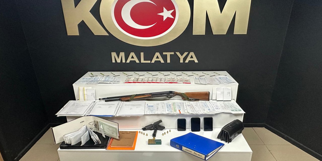 Malatya'da tefecilik operasyonu: 3 tutuklama