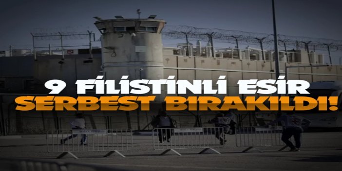 Siyonist işgalcilerin Gazze'de alıkoyduğu 9 Filistinli esir serbest bırakıldı