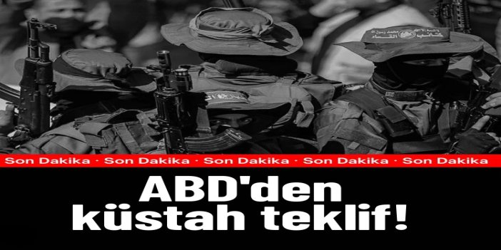 ABD'den küstah teklif: HAMAS silah bıraksın, "af" konuşulsun