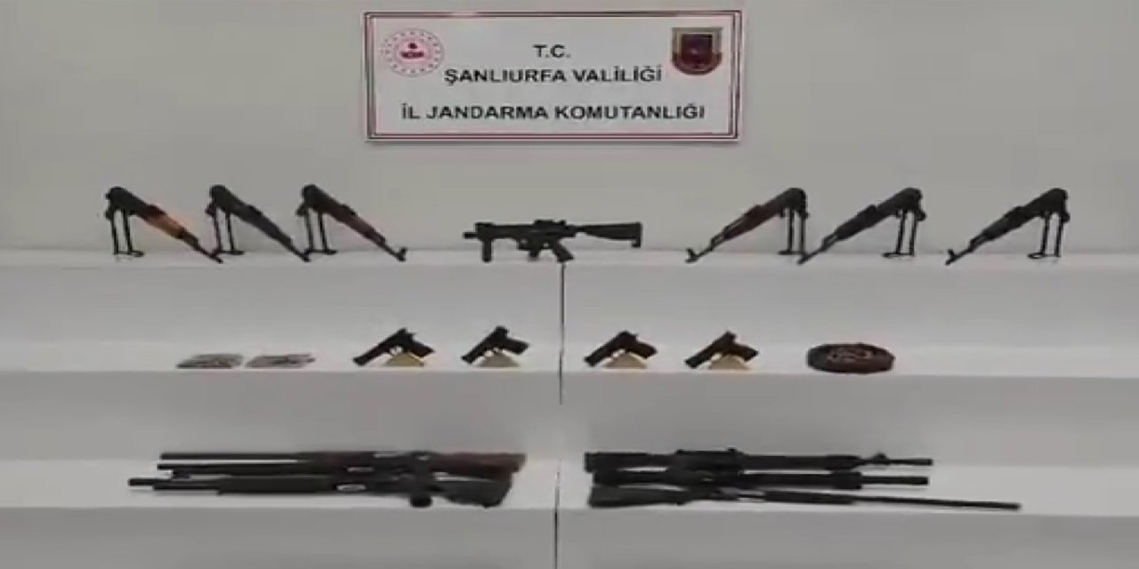 Viranşehirde silah ve mühimmat ele geçirildi