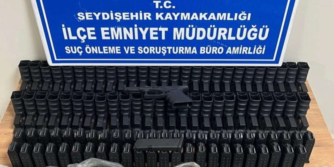 Konya Seydişehir’de kaçak silah operasyonu