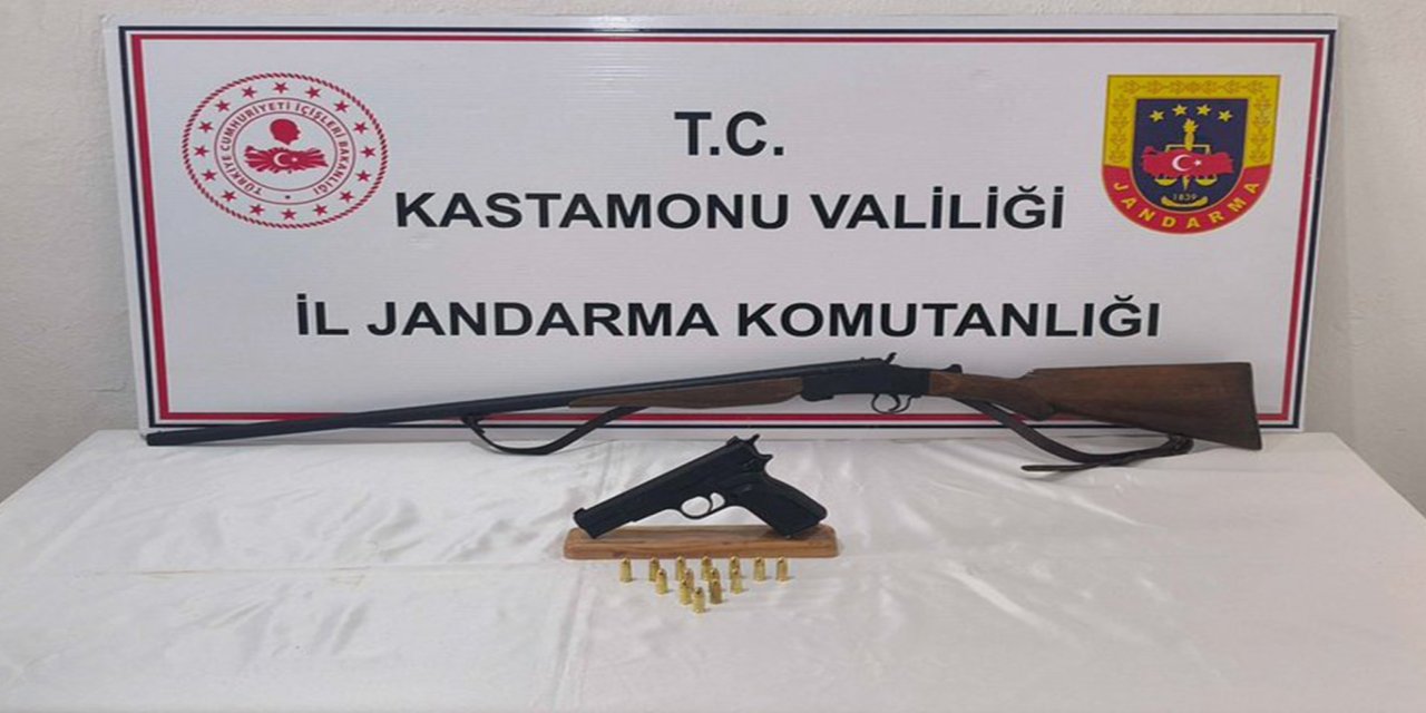 Kastamonu’da silah ve mühimmat ele geçirildi