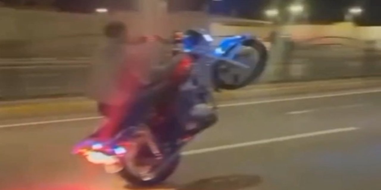 Şanlıurfa'da motosikletiyle ön kaldıran sürücüye 40 bin lira ceza