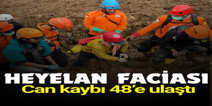 Endonezya'da toprak kayması felaketi: 48 ölü