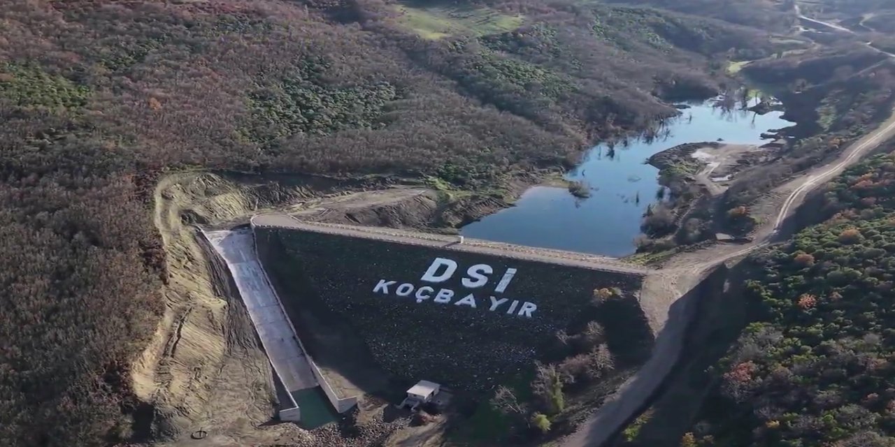 Balıkesir Gönen Koçbayır Barajı’nda su tutuldu