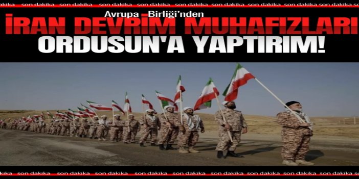 AB'den İran'a yeni yaptırım kararı