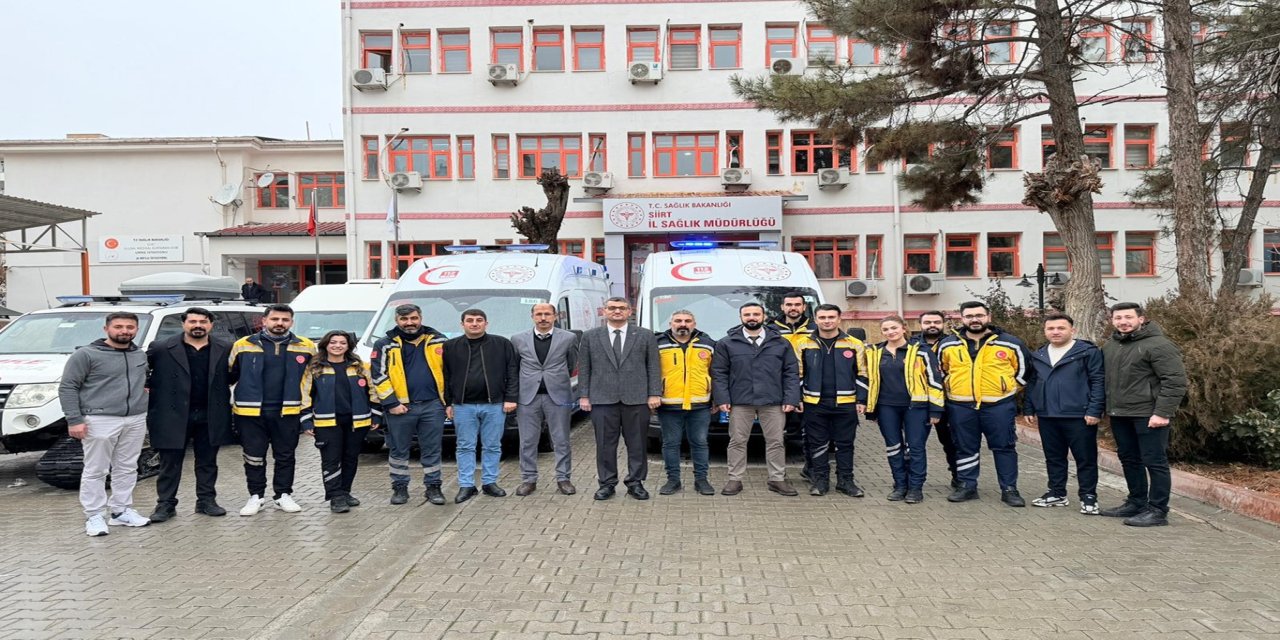 Dağlık bölgelerde hayat kurtaracak takviye: Siirt’e 2 yeni ambulans