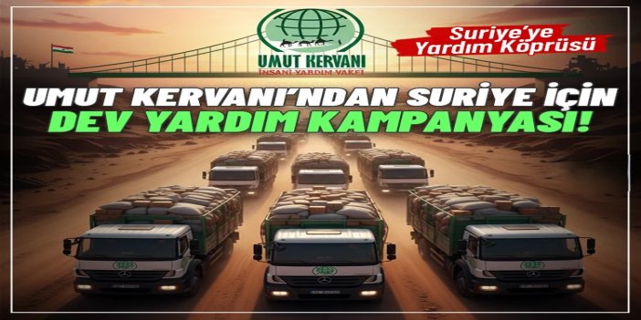 Umut Kervanından Ağrı’ya sosyal market, Suriye’ye yardım köprüsü