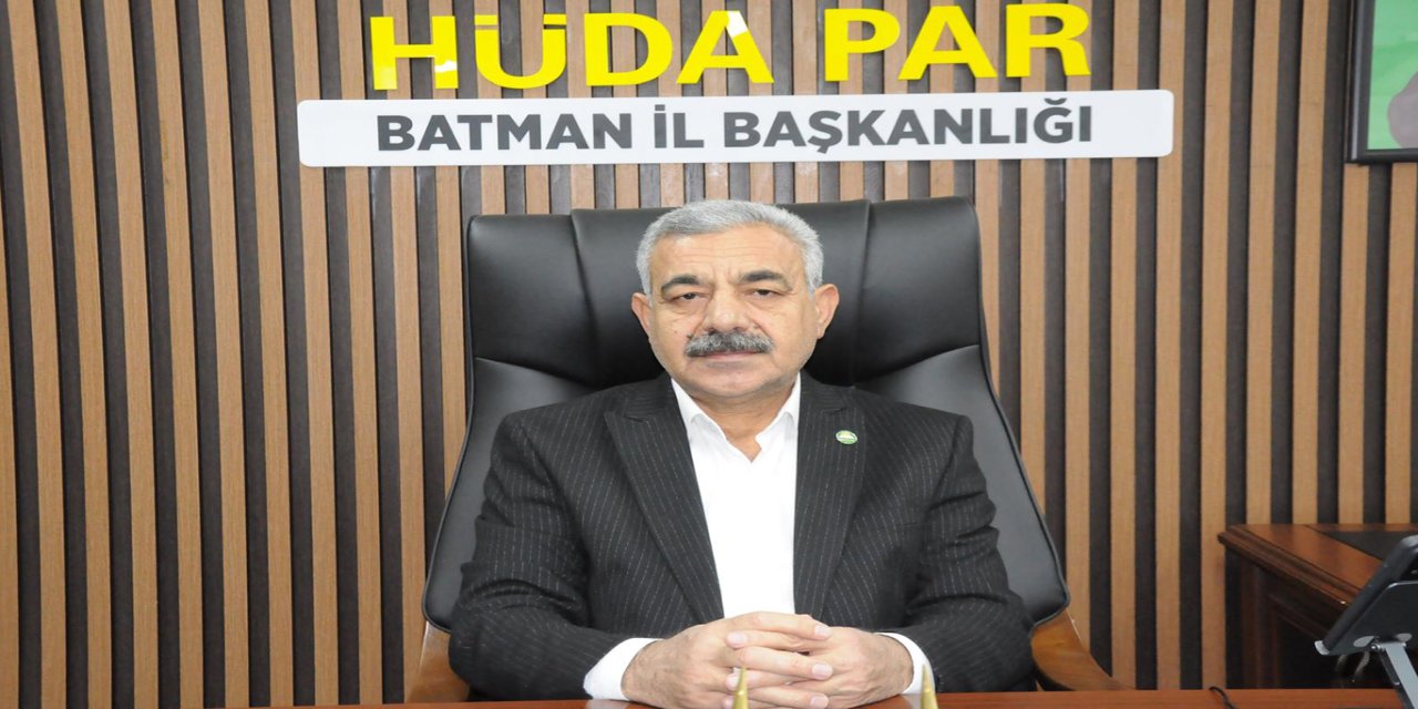HÜDA PAR Batman İl Başkanı Şahin'den Berat Kandili mesajı