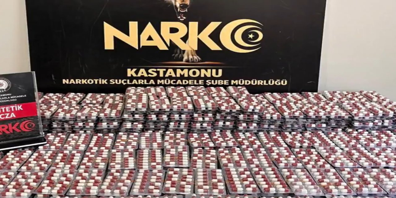 Kastamonu’da 11 bin adet sentetik ecza hapı ele geçirildi: 6 tutuklama