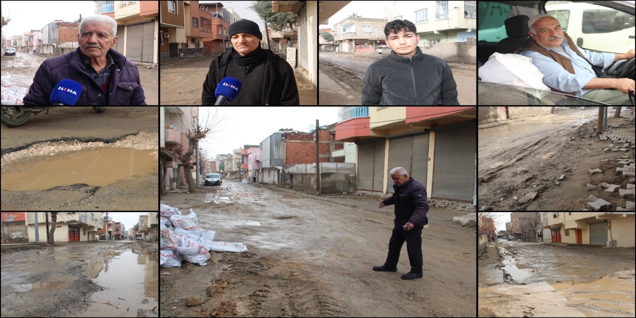 Mahalle sakinlerinden belediyeye tepki: Çamur içinde yaşam mücadelesi veriyoruz