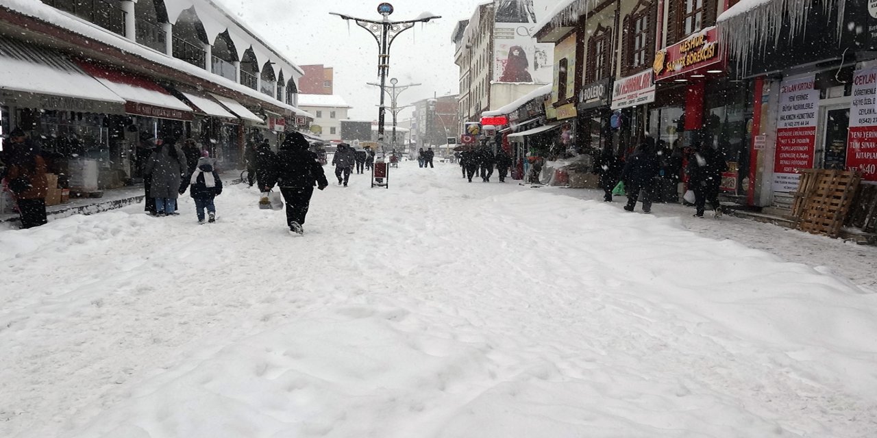 HÜDA PAR’dan Ağrı'daki kar temizleme çalışmalarının yetersizliğine "sembolik karneyle" tepki