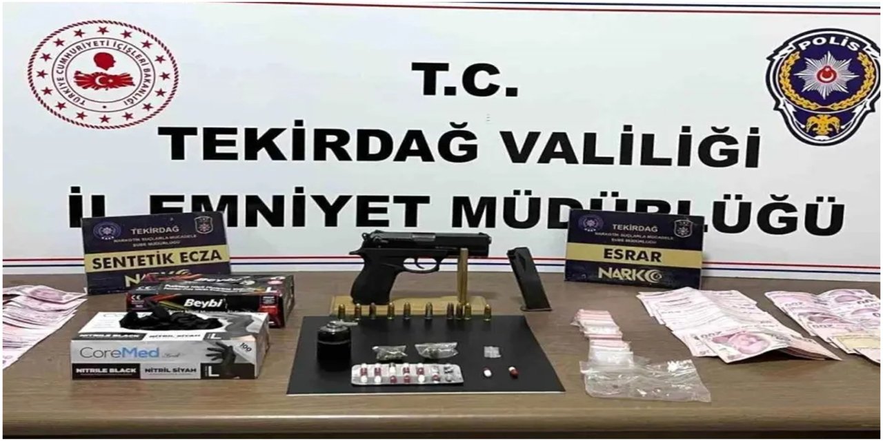 Tekirdağ’da narkotik operasyonu: 11 ilçede 195 şüpheliye adli işlem