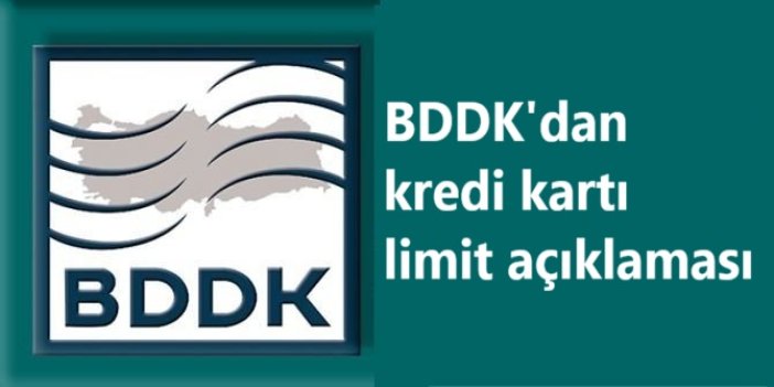BDDK'dan kredi kartı limit açıklaması
